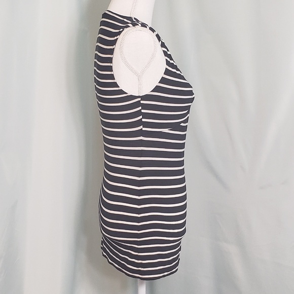 Banana Republic Stretch Blue & White Stripe Tank - Picture 2 of 5